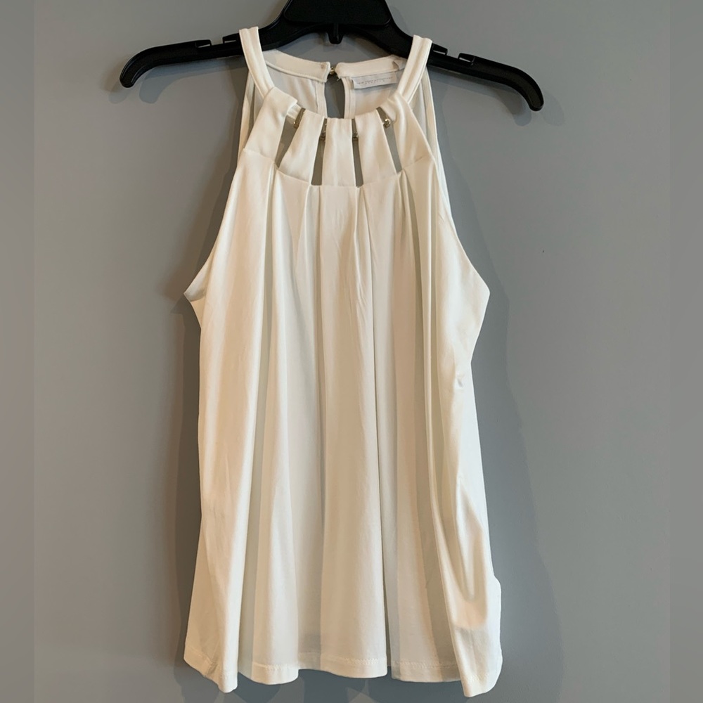 NWT New York & Company Cream Dressy Tank Sz. S